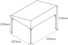 片流れテント1.5×2