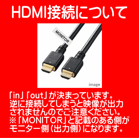HDMI接続について