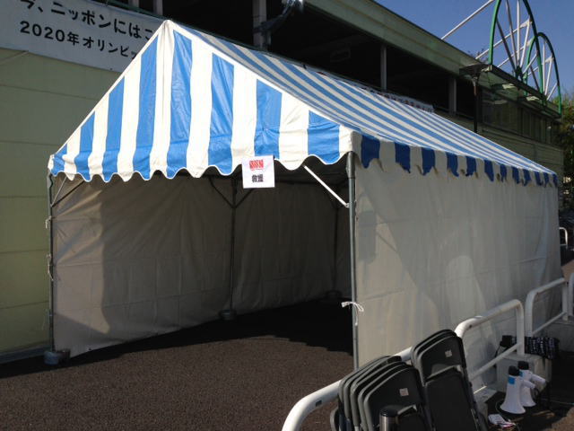 2k×3k青白ストライプテント